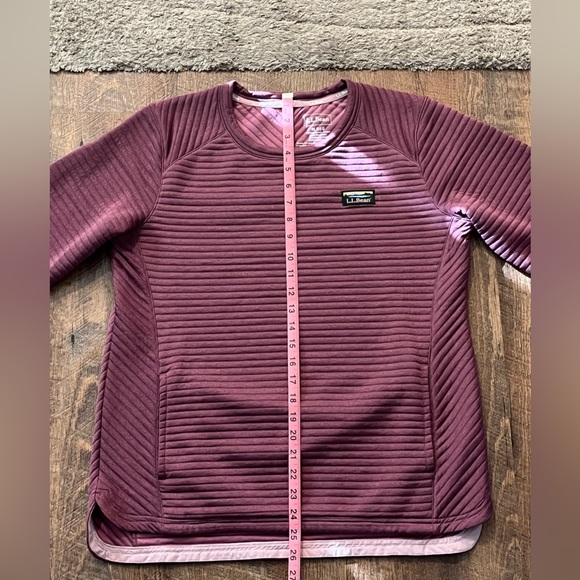 L.L. Bean Plum Ribbed Pullover - Picture 8 of 9